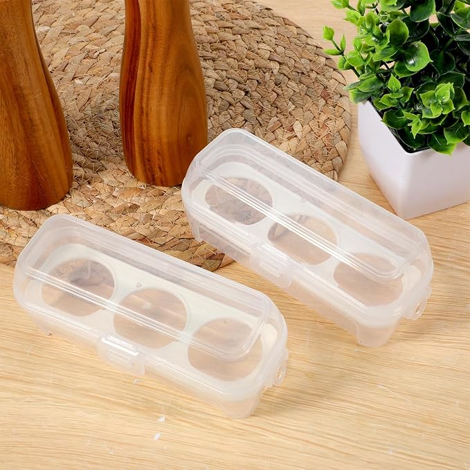 2 PCS Boiled Egg Container Boiled Egg Carrier Camping Eggs Carrier Container - Image 5