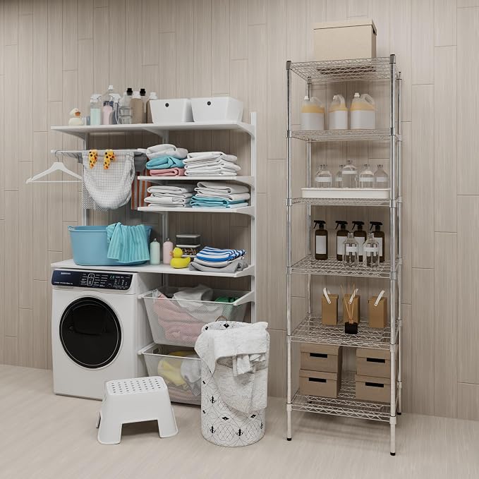 24" Deep x 24" Wide x 74" Height Wire Shelving Kit | 6-Tier | NSF Commercial - Image 2