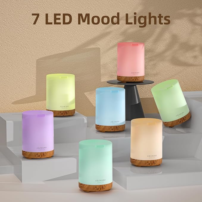 ASAKUKI Essential Oil Diffuser, Aromatherapy Cool Mist Home Humidifier - Image 3
