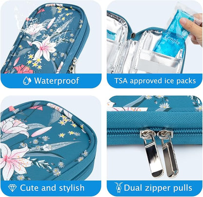 YOUSHARES Insulin Cooler Travel Case TSA Approved Medication Diabetic Supplies - Image 4