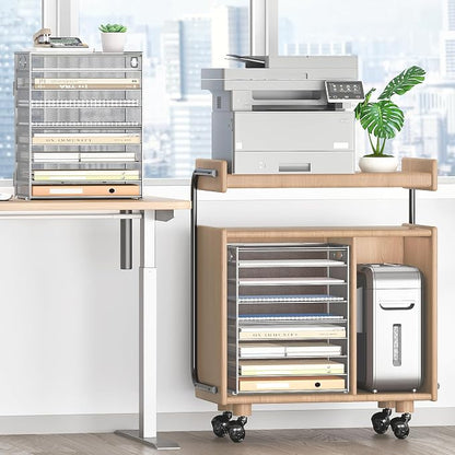 SUBEKYU 9 Tier Paper Organizer for Desk - Image 4