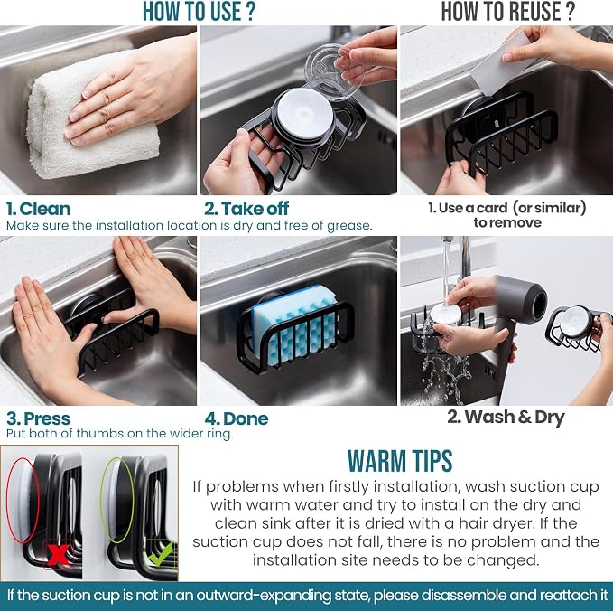 TAILI Sponge Holder for Kitchen Sink - Image 7