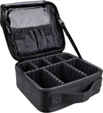 JOURMON Travel Makeup Bag, Large Capacity Cosmetic Train Case by JOURMON