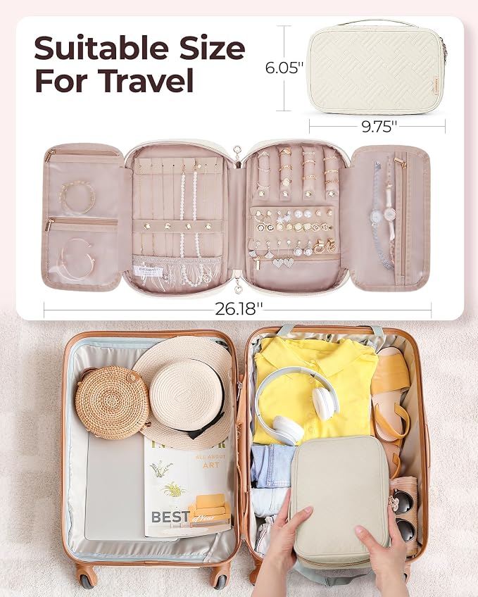 BAGSMART Travel Jewelry Case, Jewelry Organizer - Image 5