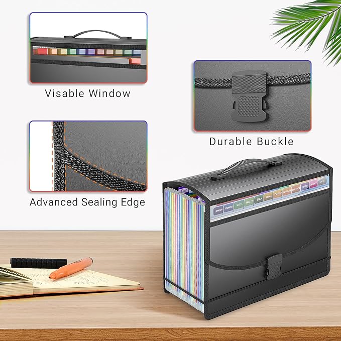 25 Pockets Accordion File Organizer - Image 6