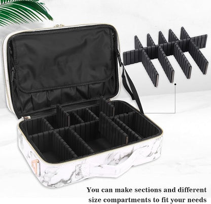 JOURMON Travel Makeup Train Case, Large Capacity Cosmetic Bags - Image 3