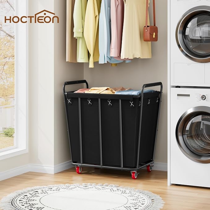 Hoctieon Large Laundry Cart - Image 2