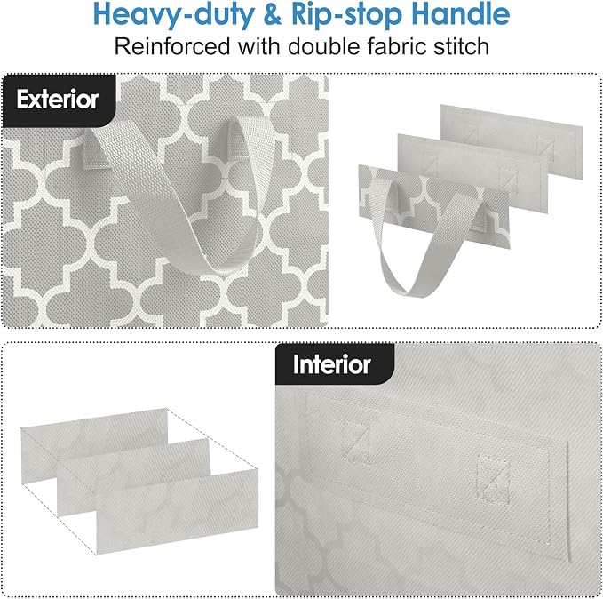 WISELIFE Storage Bags 3 Pack/100L Large Blanket Clothes Organization and - Image 5