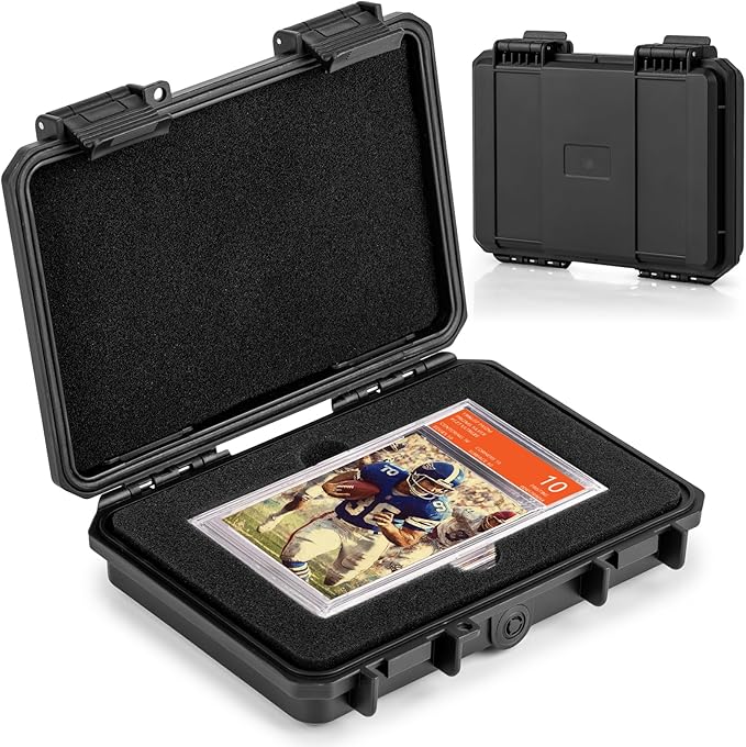 Graded Card Storage Box Case, Sports Trading Card Box by MIXPOETStorage