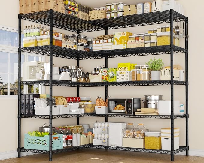 PrimeZone 2 Pack 72"W x 16''D x 76''H Metal Storage Wire Shelves - Image 2