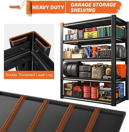REIBII Garage Shelving Heavy Duty 2500LBS Storage Shelves 40" W Garage Shelves - Image 5