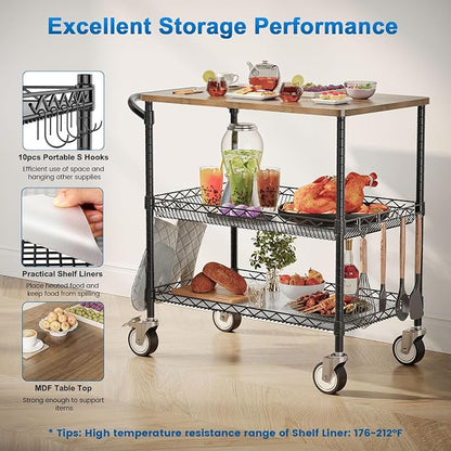 Leteuke Rolling Kitchen Carts - Image 6