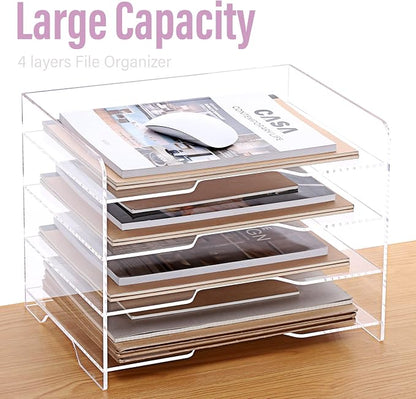 SANRUI Acrylic Paper Organizer Letter Tray - Image 8