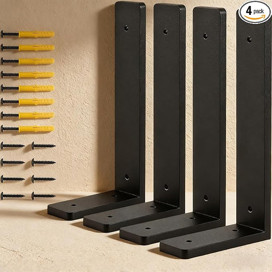 8"x 4"Shelf Brackets, die-cast Formation, Vertical Angle, Premium Alloy Metal by Firmetal