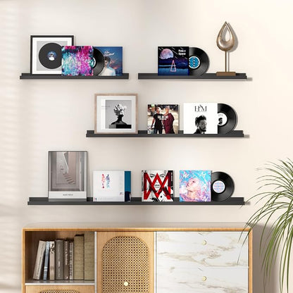 Fun Memories Picture Ledge Shelf, 36 Inch Floating Shelves Set of 2, Nursery - Image 2