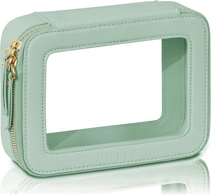 Prite Clear Makeup Bag Cosmetic Organizer Case Waterproof Travel Toiletry Bag by Prite