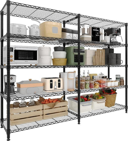 Garvee Metal Storage Shelves Heavy Duty Metal Shelving, 5-tier Wire Shelving by Garvee