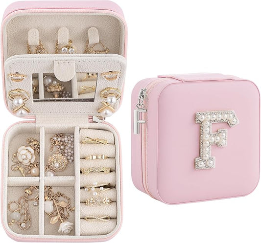 Birthday Gifts For Women, Initial Jewelry Box, Travel Jewelry Case, Gifts for by Unknown