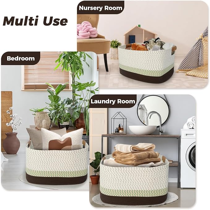 danpinera 108L Large Basket for Living Room, Nursery & Laundry, Kids Toy Basket - Image 7