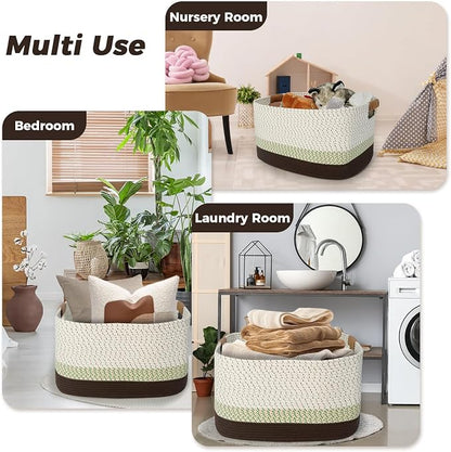 danpinera 108L Large Basket for Living Room, Nursery & Laundry, Kids Toy Basket - Image 7