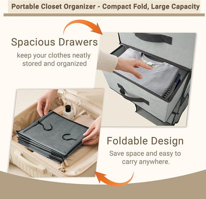 Durable 2-in-1 Hanging Closet Organizer - Image 7