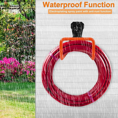 Garden Hose Holder Wall Mount Heavy Duty Garden Hose Hanger Free Standing Metal - Image 2