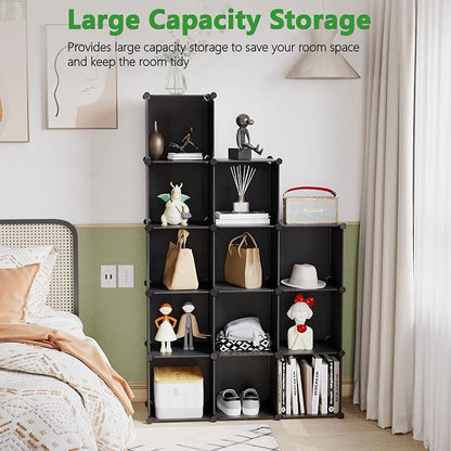 C&AHOME Cube Storage Organizer, 12-Cube Shelves Units, Closet Cabinet, DIY - Image 4