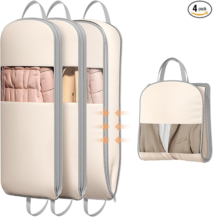 DIMJ 4 Pack 43" Compression Garment Bags by DiMJ