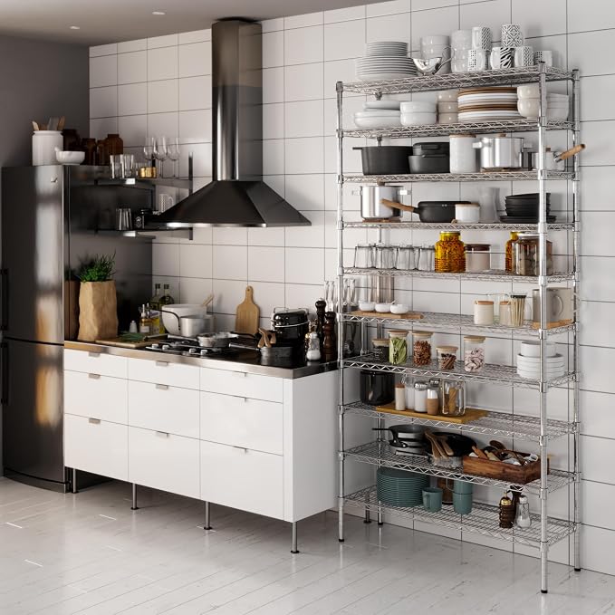 14" Deep x 42" Wide x 86" Height Wire Shelving Kit | 10-Tier | NSF Commercial - Image 2