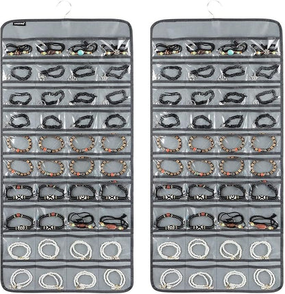 80 Pockets Hanging Jewelry Organizer by ANZORG
