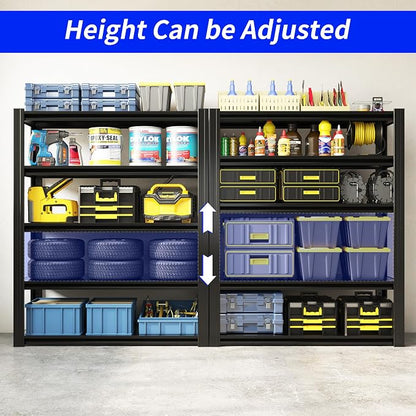 72" H Metal Storage Shelving, 3000LBS Heavy Duty Shelves Unit, Adjustable 5 - Image 4