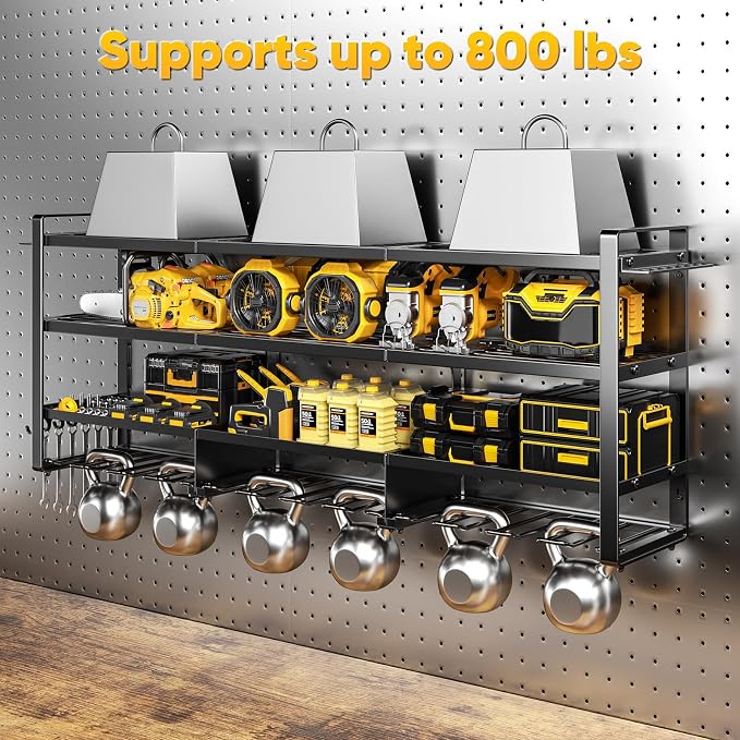 49.5" W Large Power Tool Organizer Wall Mount - Image 4