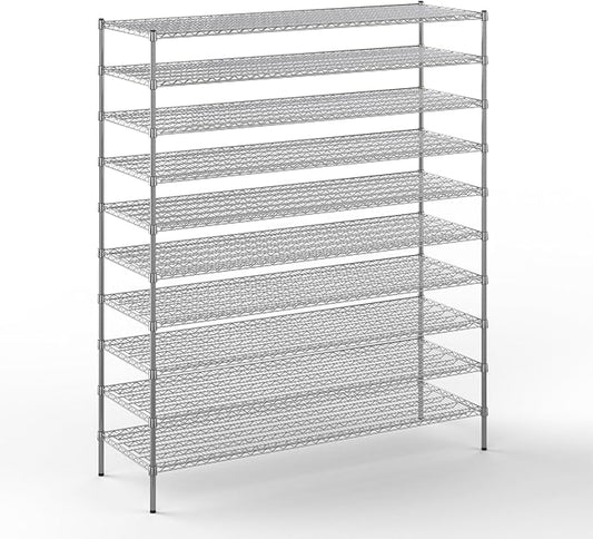 24" Deep x 72" Wide x 86" Height Wire Shelving Kit | 10-Tier | NSF Commercial by Regal+Altair