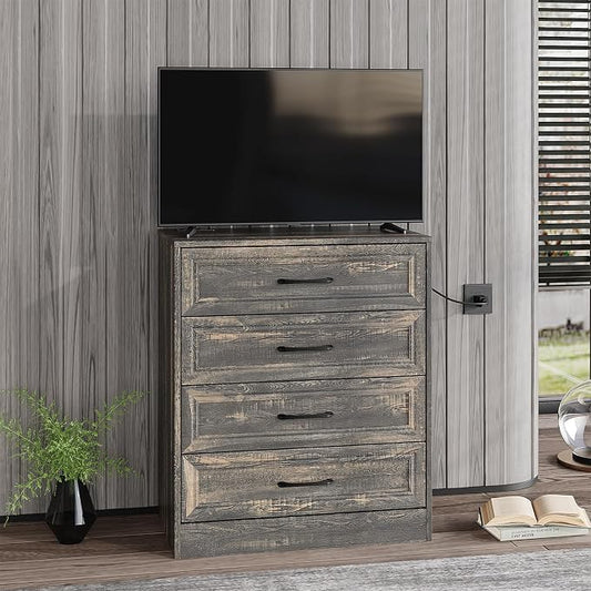 Fameill Dresser for Bedroom, 4 Drawer Small Dresser Organizer by Fameill