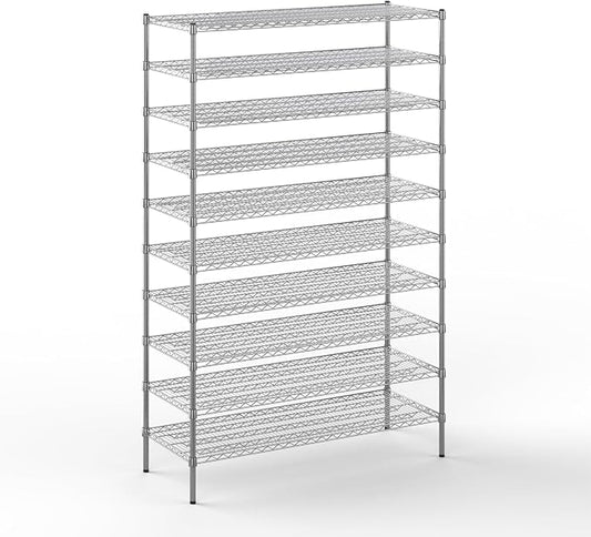 21" Deep x 54" Wide x 86" Height Wire Shelving Kit | 10-Tier | NSF Commercial by Regal+Altair