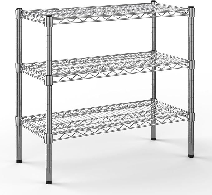 14" Deep x 30" Wide x 27" Height Wire Shelving Kit | 3-Tier | NSF Commercial by Regal+Altair