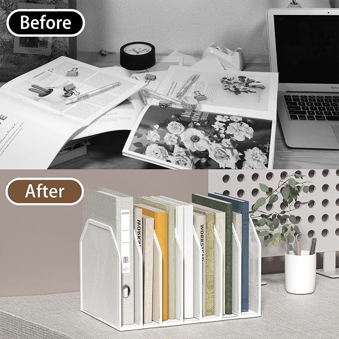 Metal 7 Section File Folder Organizer - Image 7