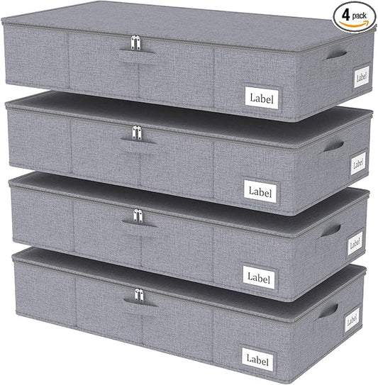 Yawinhe Foldable Underbed Storage Bags, Containers Bin by Yawinhe