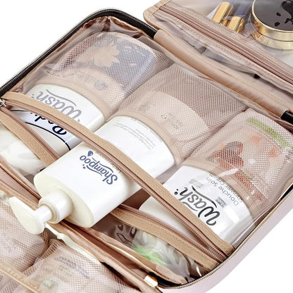 NISHEL Travel Toiletry Bag for women, Portable Hanging Organizer for Full-Sized - Image 6