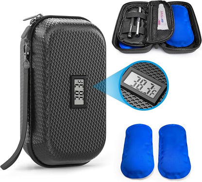 Insulin Cooler Travel Case TSA Approved, Refrigerated Medicine Travel Case by CASAZEN