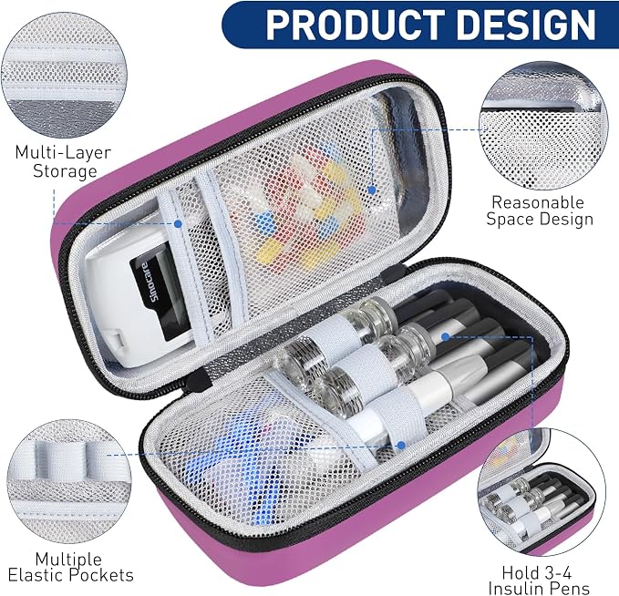 Insulin Cooler Travel Case, Portable Temperature Display Medicine Travel Cooler - Image 6