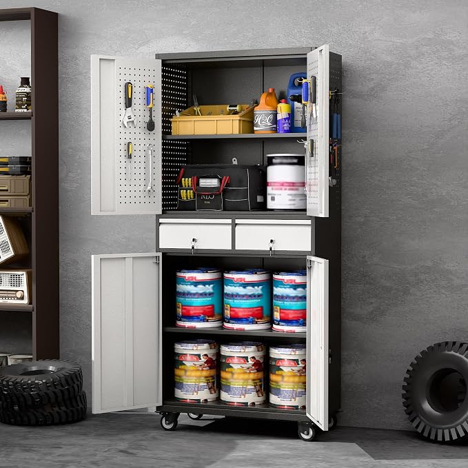 71''H Metal Storage Cabinet - Image 2