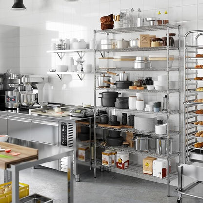 14" Deep x 48" Wide x 86" Height Wire Shelving Kit | 8-Tier | NSF Commercial - Image 2