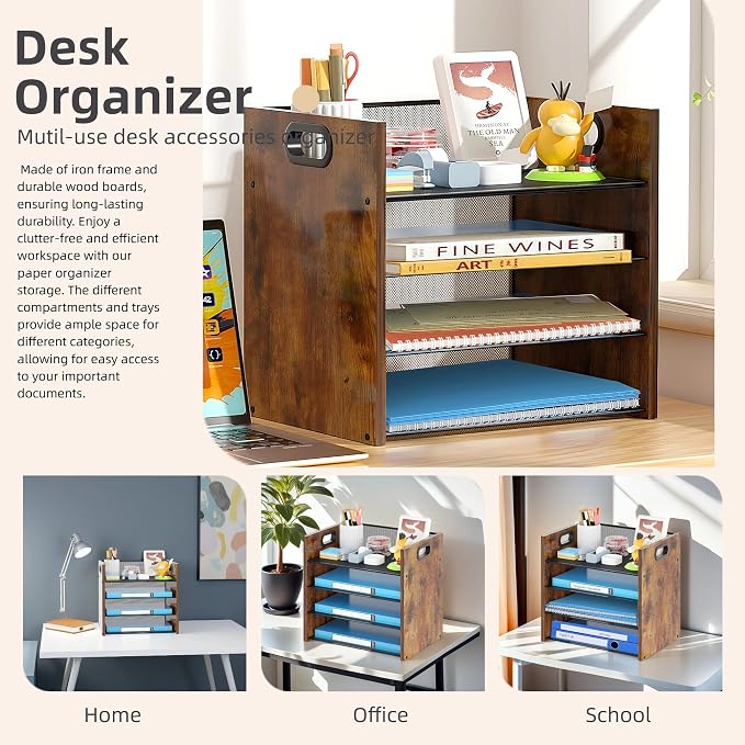 Wood Desk Organizer - Image 7