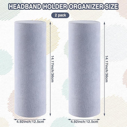 Geetery 2 Pcs Vertical Headband Holder Organizer Hairband Display Stand - Image 2