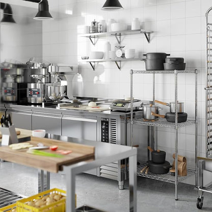 21" Deep x 24" Wide x 54" Height Wire Shelving Kit | 3-Tier | NSF Commercial - Image 7