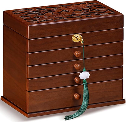 Vintage Wooden Jewelry Box by Artisticboxjewelrybox