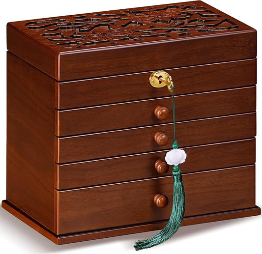 Vintage Wooden Jewelry Box by Artisticboxjewelrybox