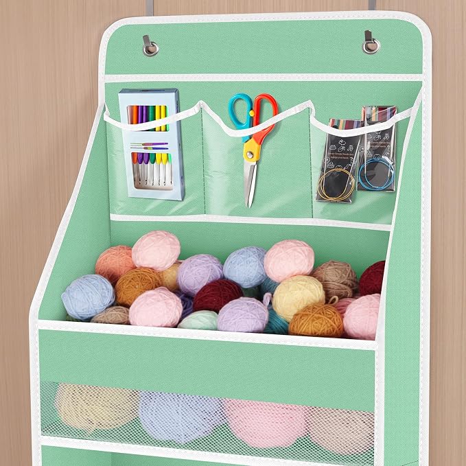 Univivi 6-Shelf Over Door Hanging Organizer Fabric Baby Door Storage - Image 4