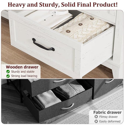 GarveeHome 6 Dresser for Bedroom, 47 in Wide Drawer Dresser - Image 5